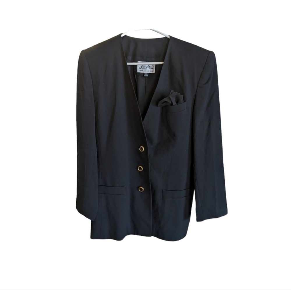 Le Suit size 12 black jacket